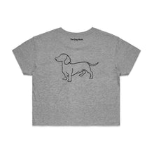 Load image into Gallery viewer, Dachshund Mum Breed Illustration Crop T-Shirt