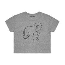 Load image into Gallery viewer, Old English Sheepdog Mum Breed Illustration Crop T-Shirt