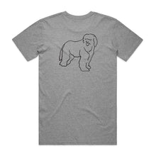 Load image into Gallery viewer, ENGLISH SHEEPDOG DAD BREED ILLUSTRATION T-Shirt