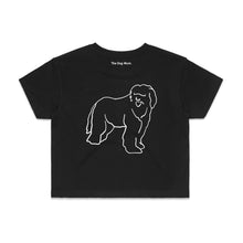 Load image into Gallery viewer, Old English Sheepdog Mum Breed Illustration Crop T-Shirt