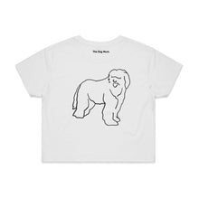Load image into Gallery viewer, Old English Sheepdog Mum Breed Illustration Crop T-Shirt