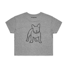 Load image into Gallery viewer, Frenchie Mum Breed Illustration Crop T-Shirt