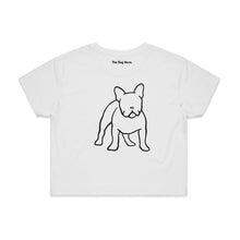Load image into Gallery viewer, Frenchie Mum Breed Illustration Crop T-Shirt