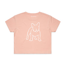 Load image into Gallery viewer, Frenchie Mum Breed Illustration Crop T-Shirt