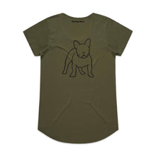 Load image into Gallery viewer, Frenchie Mum Breed Illustration Ladies T-Shirt