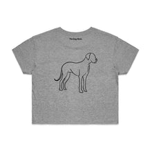 Load image into Gallery viewer, Great Dane Mum Breed Illustration Crop T-Shirt