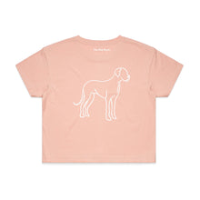 Load image into Gallery viewer, Great Dane Mum Breed Illustration Crop T-Shirt