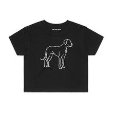 Load image into Gallery viewer, Great Dane Mum Breed Illustration Crop T-Shirt