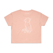 Load image into Gallery viewer, Labrador Mum Breed Illustration Crop T-Shirt