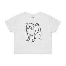Load image into Gallery viewer, Pug Mum Breed Illustration Crop T-Shirt