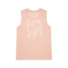 Load image into Gallery viewer, Pug Mum Breed Illustration Ladies Tank