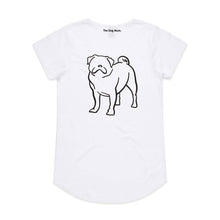Load image into Gallery viewer, Pug Mum Breed Illustration Ladies T-Shirt