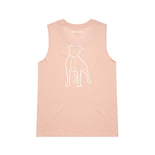 Load image into Gallery viewer, Staffy Mum Breed Illustration Ladies Tank