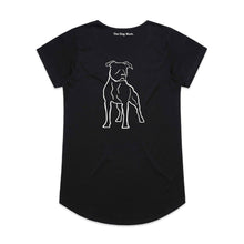 Load image into Gallery viewer, Staffy Mum Breed Illustration Ladies T-Shirt