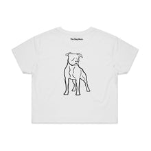 Load image into Gallery viewer, Staffy Mum Breed Illustration Crop T-Shirt