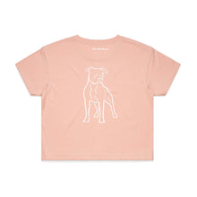 Load image into Gallery viewer, Staffy Mum Breed Illustration Crop T-Shirt