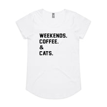 Load image into Gallery viewer, WEEKENDS. ?? &amp; CATS. T-Shirt