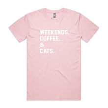 Load image into Gallery viewer, WEEKENDS. ?? &amp; CATS. Unisex T-Shirt