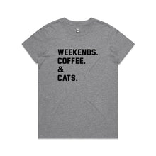 Load image into Gallery viewer, WEEKENDS. ?? &amp; CATS. Classic T-Shirt