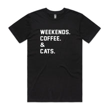 Load image into Gallery viewer, WEEKENDS. ?? &amp; CATS. Unisex T-Shirt