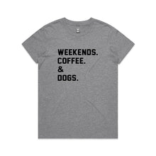 Load image into Gallery viewer, WEEKENDS. ?? &amp; DOGS. Classic T-Shirt