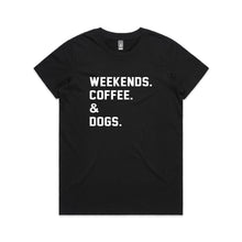 Load image into Gallery viewer, WEEKENDS. ?? &amp; DOGS. Classic T-Shirt