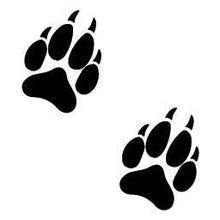 Load image into Gallery viewer, Wolf Prints x2 Bumper Sticker
