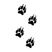Load image into Gallery viewer, Wolf Prints x4 Bumper Sticker