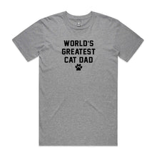 Load image into Gallery viewer, WORLD'S GREATEST CAT DAD T-Shirt