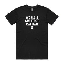 Load image into Gallery viewer, WORLD'S GREATEST CAT DAD T-Shirt