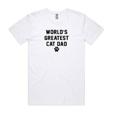 Load image into Gallery viewer, WORLD'S GREATEST CAT DAD T-Shirt