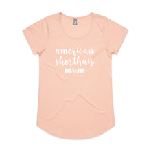 Load image into Gallery viewer, Breed Specific Cat Mum (thick cursive) Ladies T-Shirt