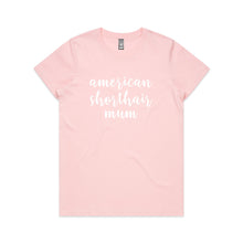 Load image into Gallery viewer, Breed Specific Cat Mum (thick cursive) Classic T-Shirt