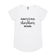 Load image into Gallery viewer, Breed Specific Cat Mum (thick cursive) Ladies T-Shirt