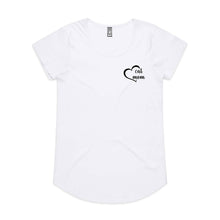 Load image into Gallery viewer, Catmom Heart (thick cursive) LC Ladies T-Shirt