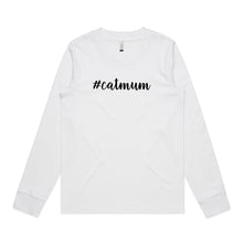 Load image into Gallery viewer, #catmum (thick cursive) Long Sleeve T-Shirt