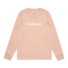 Load image into Gallery viewer, #catmum (thick cursive) Long Sleeve T-Shirt