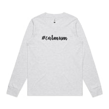 Load image into Gallery viewer, #catmum (thick cursive) Long Sleeve T-Shirt