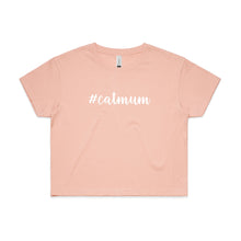 Load image into Gallery viewer, #catmum (thick cursive) Crop T-Shirt