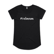 Load image into Gallery viewer, #catmum (thick cursive) Ladies T-Shirt