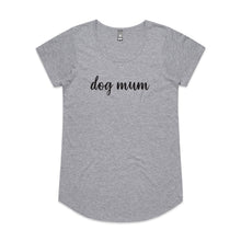 Load image into Gallery viewer, dog mum (thick cursive) Ladies T-Shirt