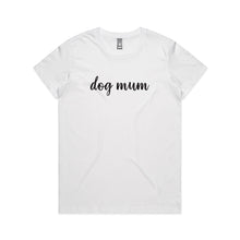 Load image into Gallery viewer, dog mum (thick cursive) Classic T-Shirt