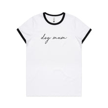 Load image into Gallery viewer, Corgi Mum Breed Illustration Ringer T-Shirt