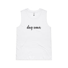 Load image into Gallery viewer, dog oma (thick cursive) Ladies Tank