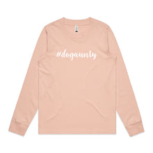 Load image into Gallery viewer, #dogaunty (thick cursive) Long Sleeve T-Shirt