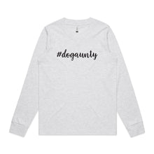 Load image into Gallery viewer, #dogaunty (thick cursive) Long Sleeve T-Shirt