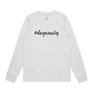 #dogaunty (thick cursive) Long Sleeve T-Shirt