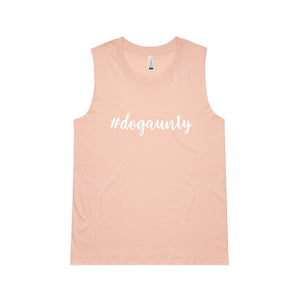 #dogaunty (thick cursive) Ladies Tank