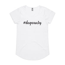 Load image into Gallery viewer, #dogaunty (thick cursive) Ladies T-Shirt