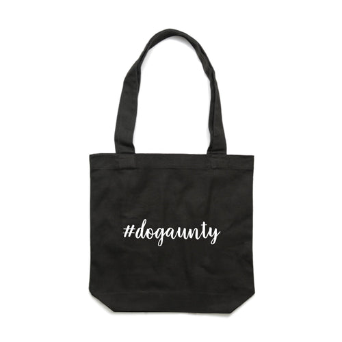 #dogaunty (thick cursive) Luxe Tote Bag